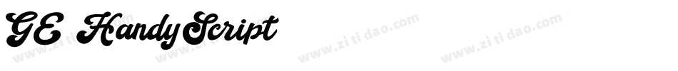 GE HandyScript字体转换